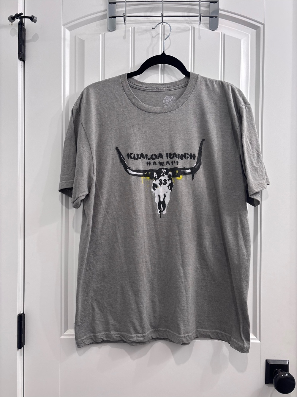 Skull Graphic Short-Sleeve Tee - Gray